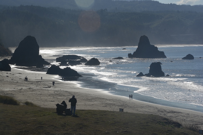 rock formations in bay